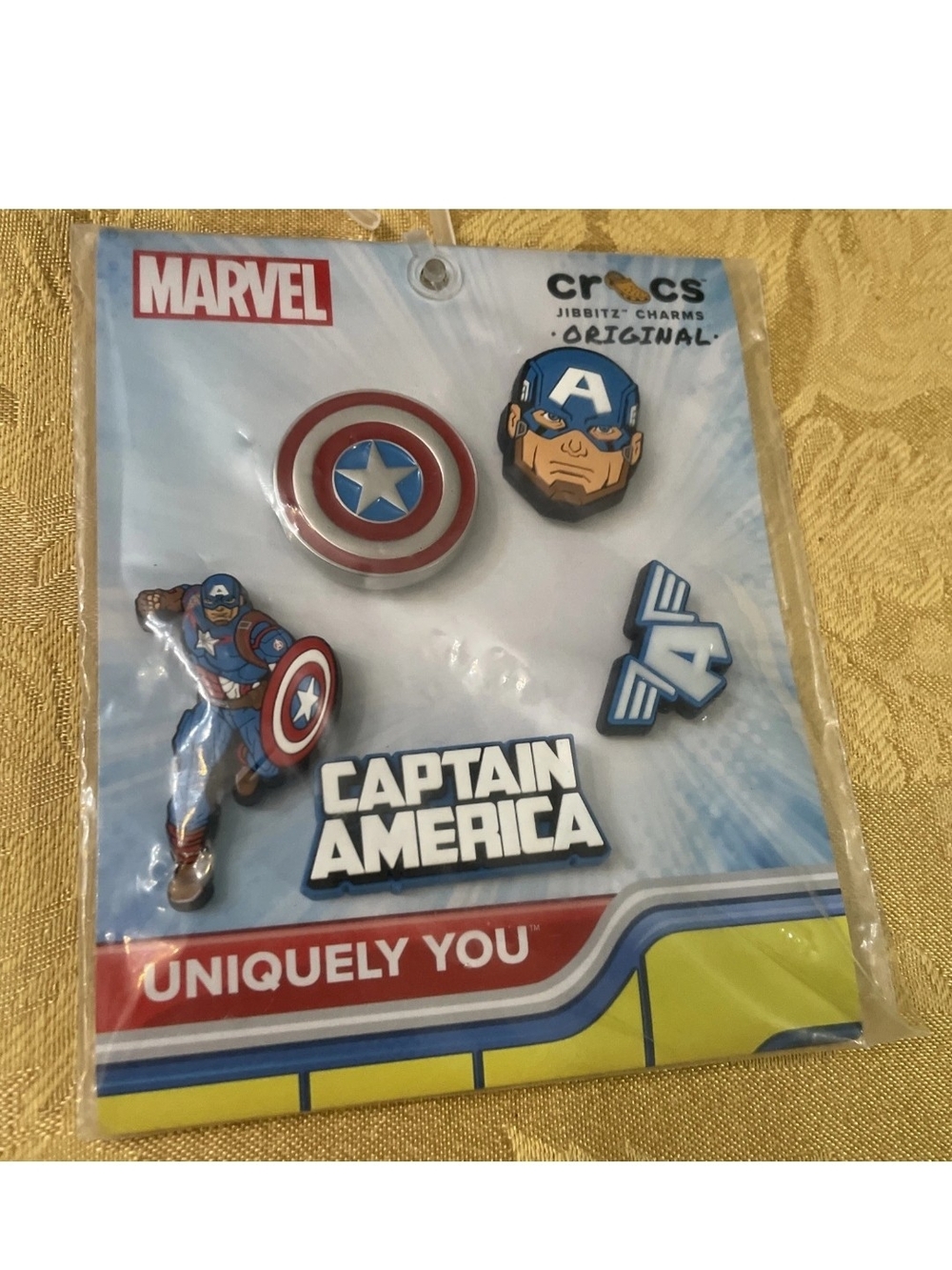 New In Plastic Marvel Captain America Jibbitz Charms